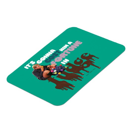 Augustus Gloop - Een fortuin in Fudge Magneet (Linkerzijde)