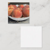 Augustus is Peach Maand! Notitiekaartje (Voorkant / Achterkant)