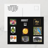 Augustus Leo Geboortemaand Ansichtkaart Briefkaart (Voorkant / Achterkant)