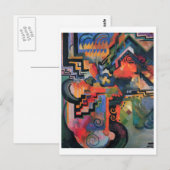 Augustus Macke - Kleur Samenstelling Ode aan Bach  Briefkaart (Voorkant / Achterkant)