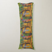  augustus Macke Lady in een groen jasje Lichaamskussen (Voorkant Verticaal)