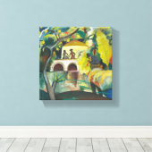  augustus Macke Rokoko Canvas Afdruk (Insitu (Houten vloer))