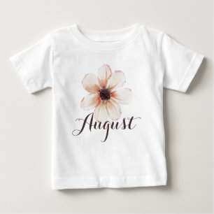 Augustus Naam Baby Meisje Kleding Custom Flower Pi