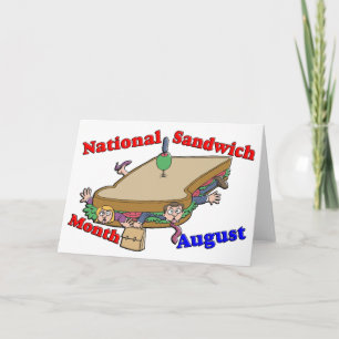 Augustus - Nationale Sandwichmaand Feestdagen Kaart