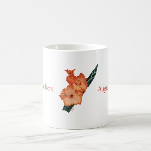 Augustus: Sardonyx Gladiolus Personalized Mug Koffiemok (Center)