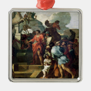 Augustus voor de Tomb van Alexander III Metalen Ornament