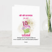 aujourd'hui carte d'anniversaire du petit gâteau (Dos)