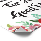 Aujourd'Hui, C'Est Un... Poster Floral (Coin)