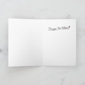 Aujourd'hui dans l'amour - Carte de voeux (Intérieur)