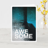 Aujourd'hui est carte d'anniversaire (Fleur jaune)