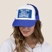 Aujourd'hui est commandité par un café, casquette (En situation)