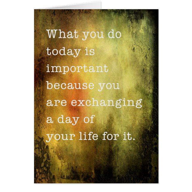 Aujourd'hui est important (Devant)