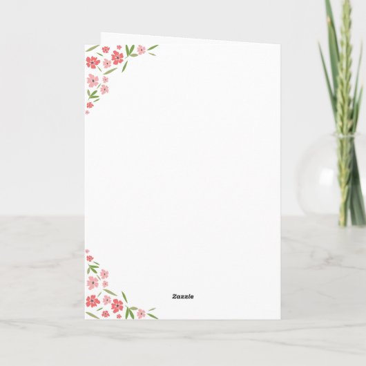 Aujourd'hui est la fête des mères carte de vacance (Dos)