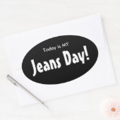 Aujourd'hui est MY Jeans Stickers Jeans Day - Blac (Enveloppe)