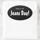 Aujourd'hui est MY Jeans Stickers Jeans Day - Blac (Sac)