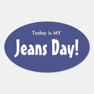 Aujourd'hui est MY Jeans Stickers Jeans Day - Blue