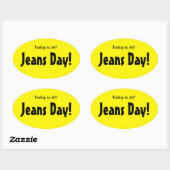 Aujourd'hui est MY Jeans Stickers Jeans Day - Jaun (Feuille)