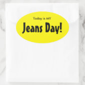 Aujourd'hui est MY Jeans Stickers Jeans Day - Jaun (Sac)