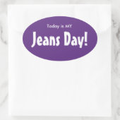 Aujourd'hui est MY Jeans Stickers Jeans Day - viol (Sac)