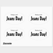 Aujourd'hui est MY Jeans Stickers Jeans Day - Whit (Feuille)