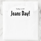 Aujourd'hui est MY Jeans Stickers Jeans Day - Whit (Sac)