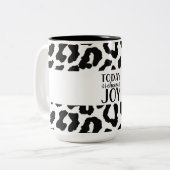 Aujourd'hui, je choisis Joy Leopard Motif Mug à de (Devant gauche)