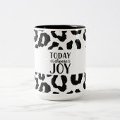 Aujourd'hui, je choisis Joy Leopard Motif Mug à de (Centre)