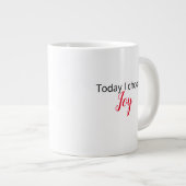 "Aujourd'hui je choisis la joie" Latte Mug (Devant droit)