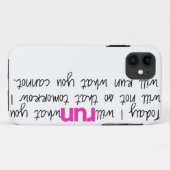 Aujourd'hui je courrai le coque iphone (Dos (Horizontal))