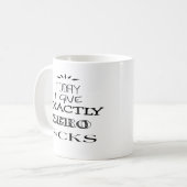 Aujourd'hui je donne exactement la tasse zéro de (Devant gauche)