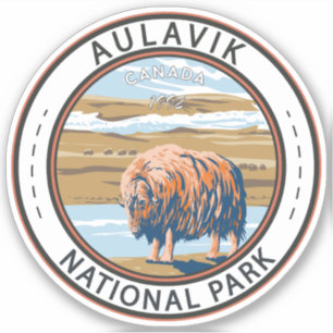 Aulavik National Park Canada Musk Ox Sticker