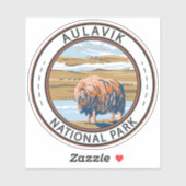 Aulavik National Park Canada Musk Ox  Sticker (Vel)