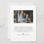 Auld Lang Syne | Carte photo à calligraphie dorée (Dos)