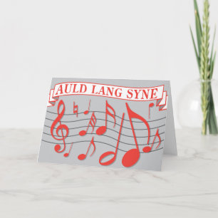 Auld Lang Syne Feestdagen Kaart