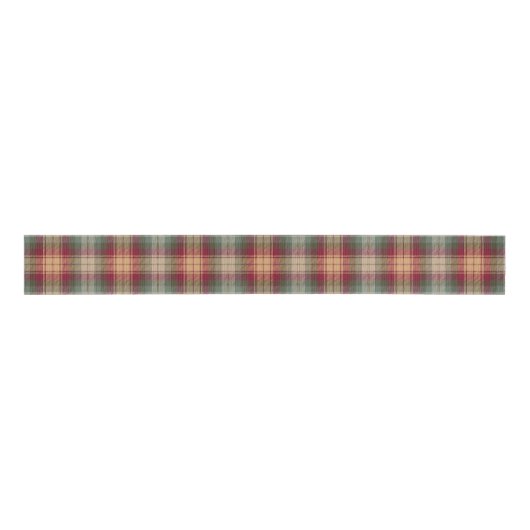 Auld Scotland Tartan Plaid Pattern Grosgrain Lint (Voorkant)