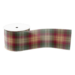 Auld Scotland Tartan Plaid Pattern Grosgrain Lint