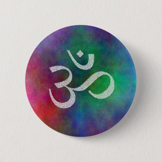 Aum - Om Ronde Button 5,7 Cm (Voorkant)