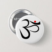 AUM RONDE BUTTON 5,7 CM (Voorkant /achterkant)