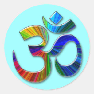 aum ronde sticker