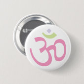 Aum-teken Ronde Button 5,7 Cm (Voorkant /achterkant)