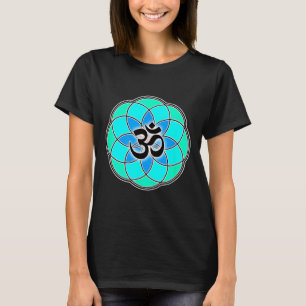 Aum Teken Yoga Meditatie Zaad Van Leven Bloem Van T-shirt