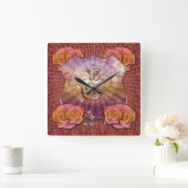 AUM - wandklok Vierkante Klok (Huis)