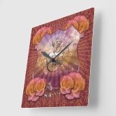 AUM - wandklok Vierkante Klok (Hoek)