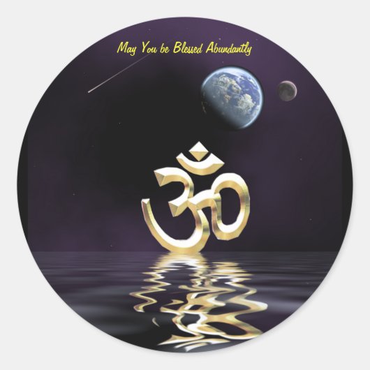 Aum Zegen Sticker (Voorkant)