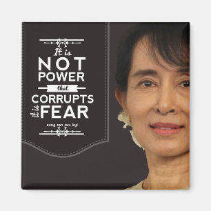Aung San Suu Kyi maakt geen machtsstrijd, maar ang Magneet