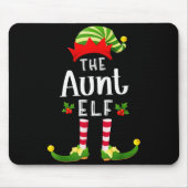 Aunt Christmas Elf Matching Pajama X-mas Party Muismat (Voorkant)