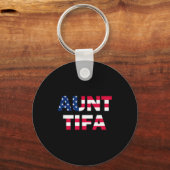 Aunt Tifa Flag Us Funny Aunt Tifa - I Am Aunt Tifa Sleutelhanger (Voorkant)