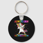 Aunticorn als een alleen Geweldige tante Sleutelhanger (Voorkant)