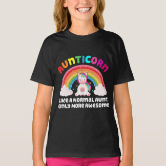 Aunticorn als een normale tante, maar Geweldige T-shirt