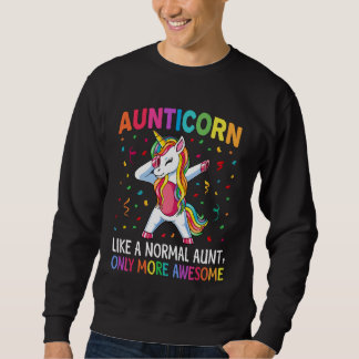 Aunticorn Like an Aunt Only Awesome Dabbing Unicor Trui
